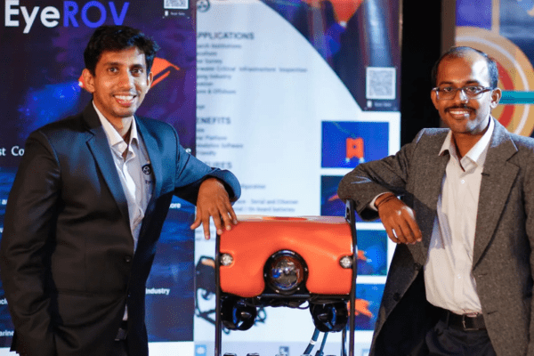 Johns T Mathai and Kannappa Palaniappan P, Co-Founders, EyeROV